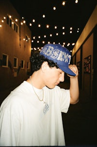 a man wearing a hat