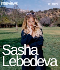 sasha lebedeva on the cover of a magazine
